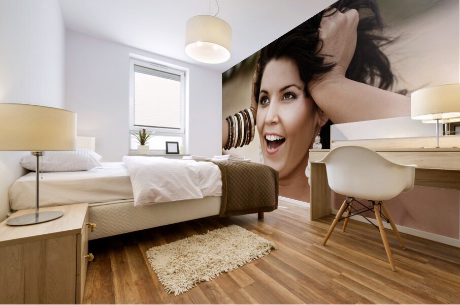 Surprised Woman Mural print