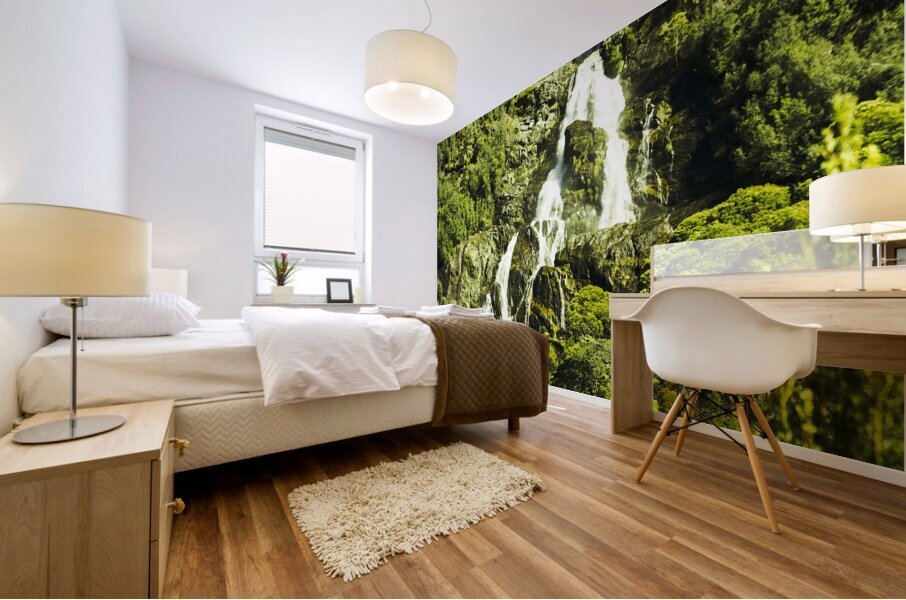 Cascading falls Mural print