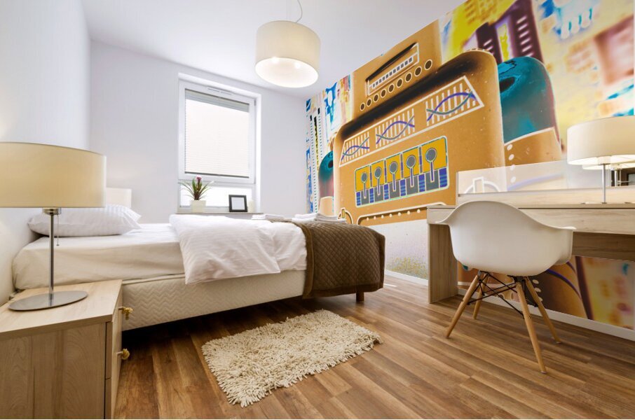 The transistor bot Mural print