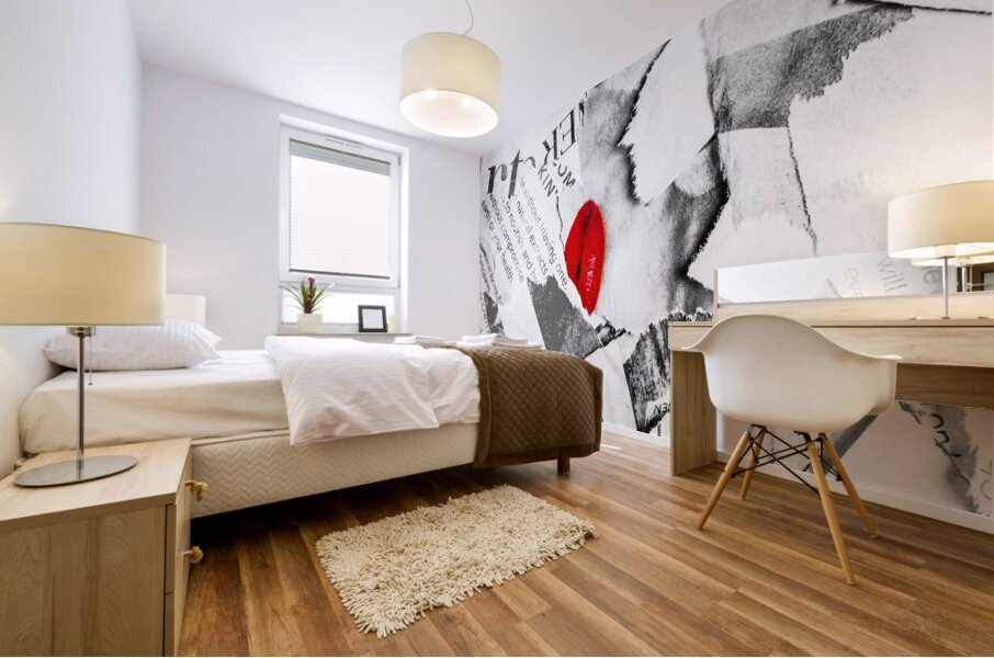 Cosmetic collage Mural print