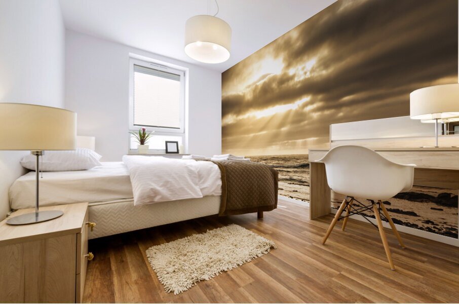 Late day rays Mural print