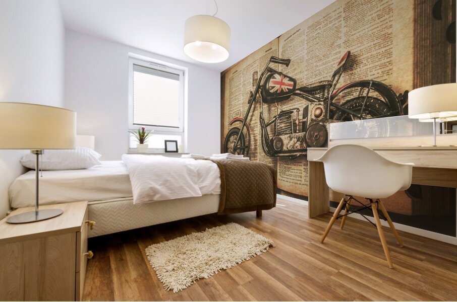 Britain biking defined Mural print