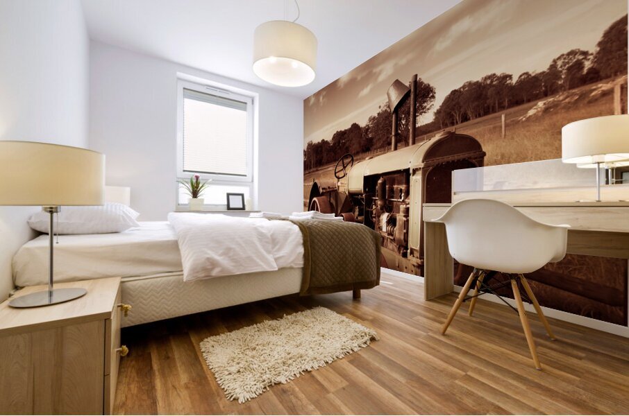 Tractor From Yesteryear Mural print