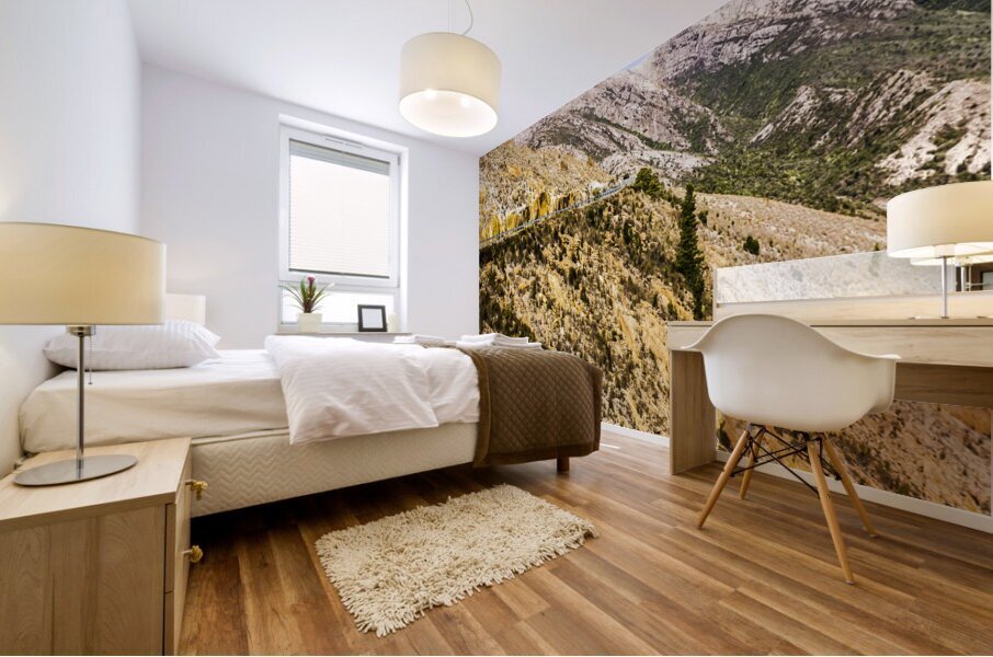 Colourful stony highlands Mural print