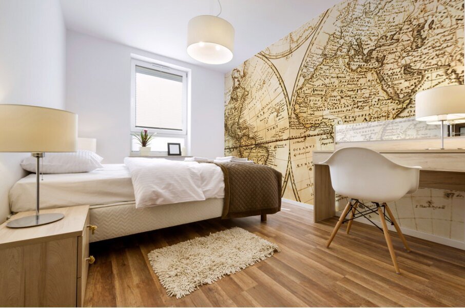 World of old Mural print