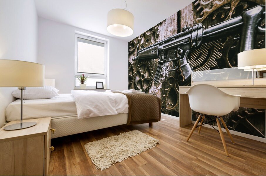 Miniature MP5 submachine gun Mural print