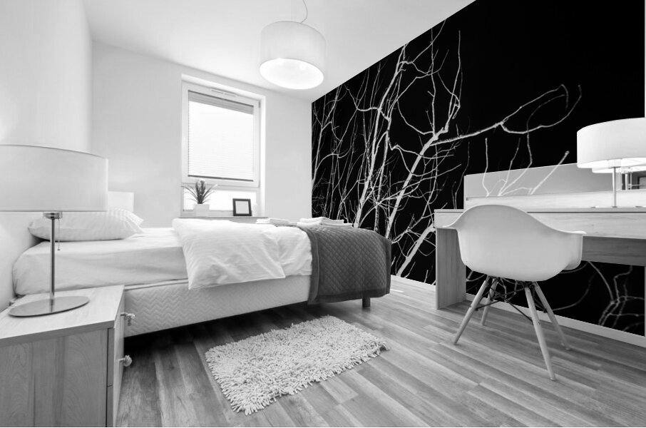 Winters bare Mural print