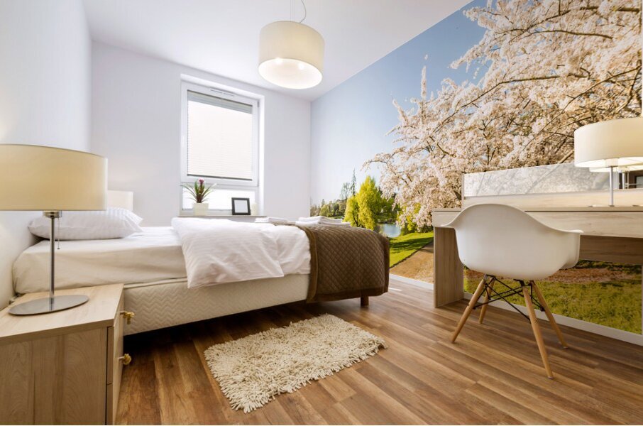 Deloraine cherry tree panorama Mural print