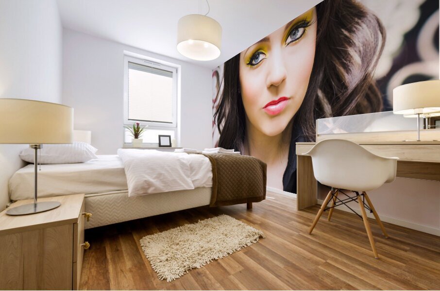 Retro Woman Mural print