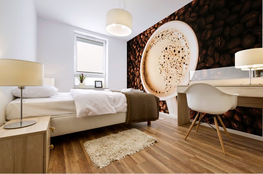 Cup and the coffee store Mural print