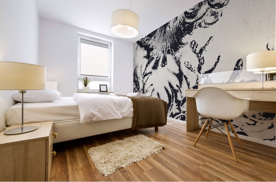 Halls of horned art Mural print