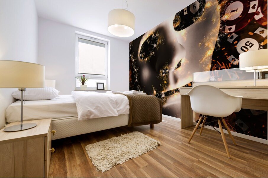 Poker Face Mural print