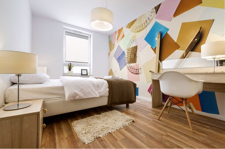 Decoration in symmetry Mural print