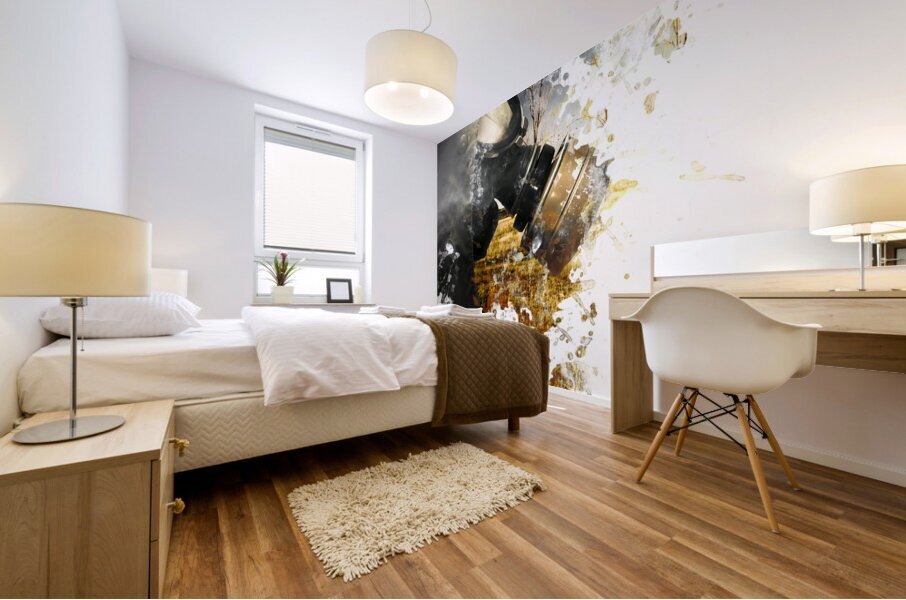 Disaster of war and gas Mural print