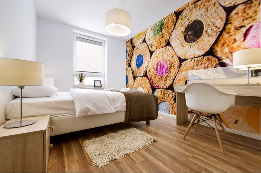 Stacks of colour Mural print