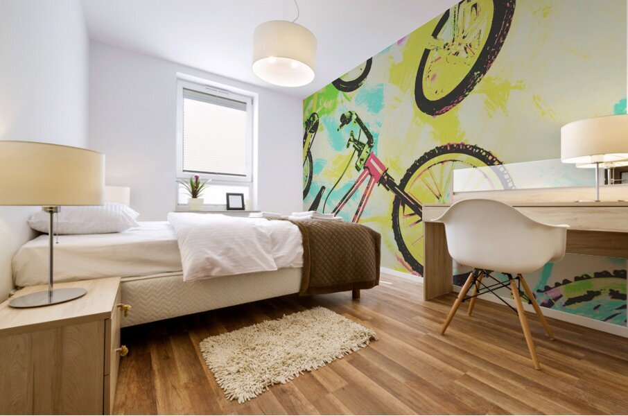 Retro rides Mural print