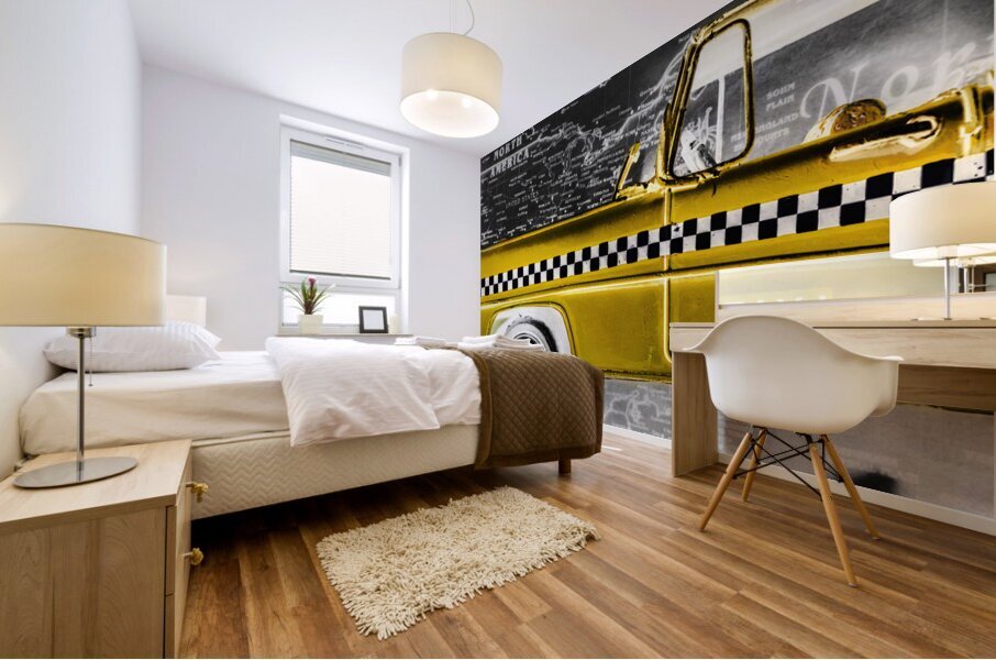 Taxi map Mural print