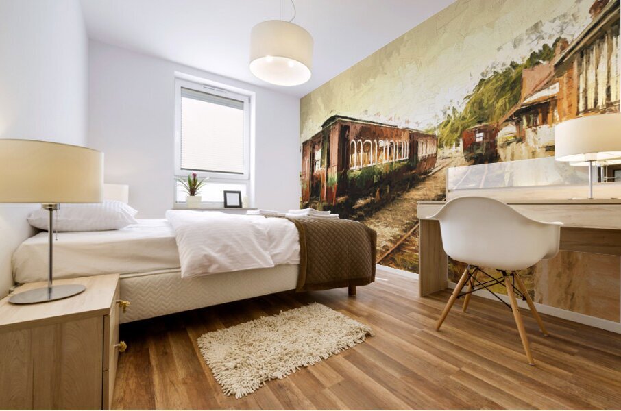 Tasmania West Coast Wilderness Train Art Mural print