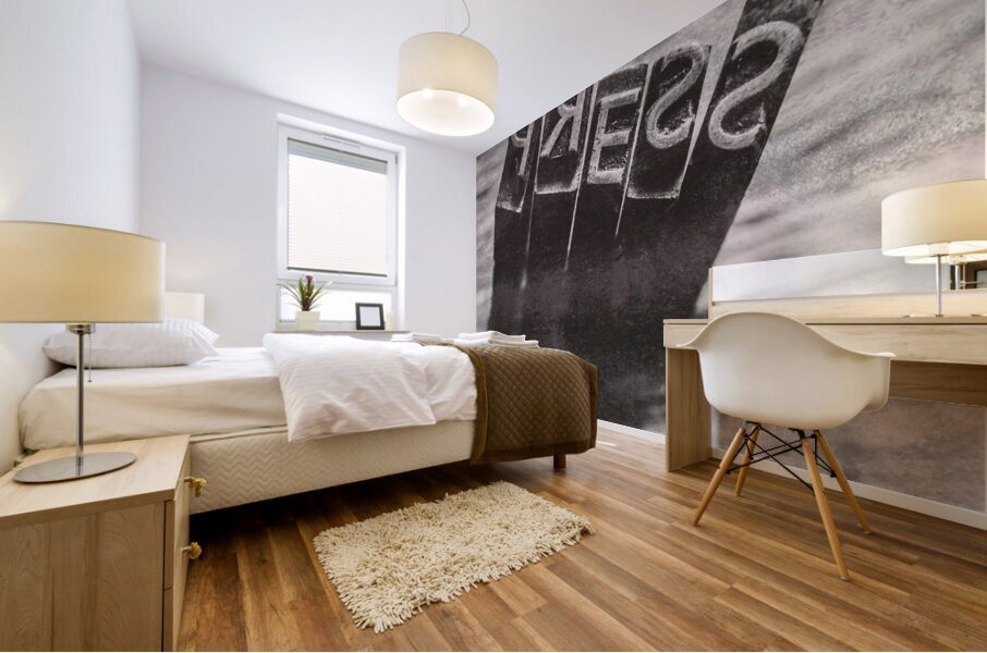 Vintage press industry blocks Mural print