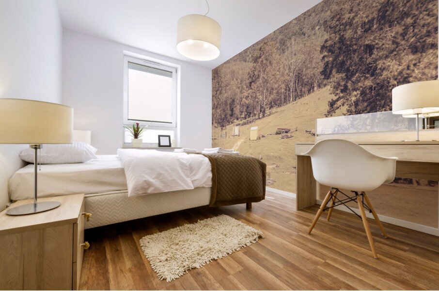 Old prairie Mural print