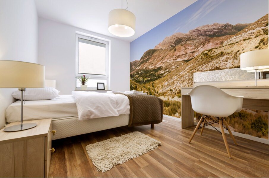 Majestic arid peaks Mural print