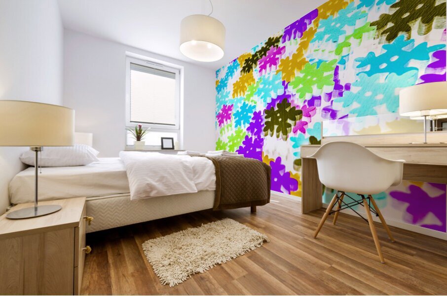 Colors of frost Mural print