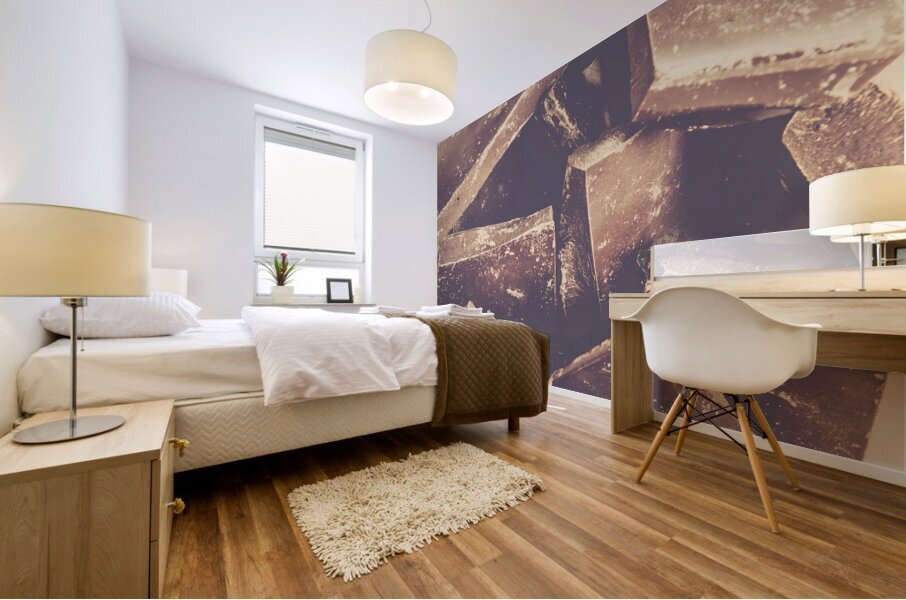 Dark chocolate delight Mural print