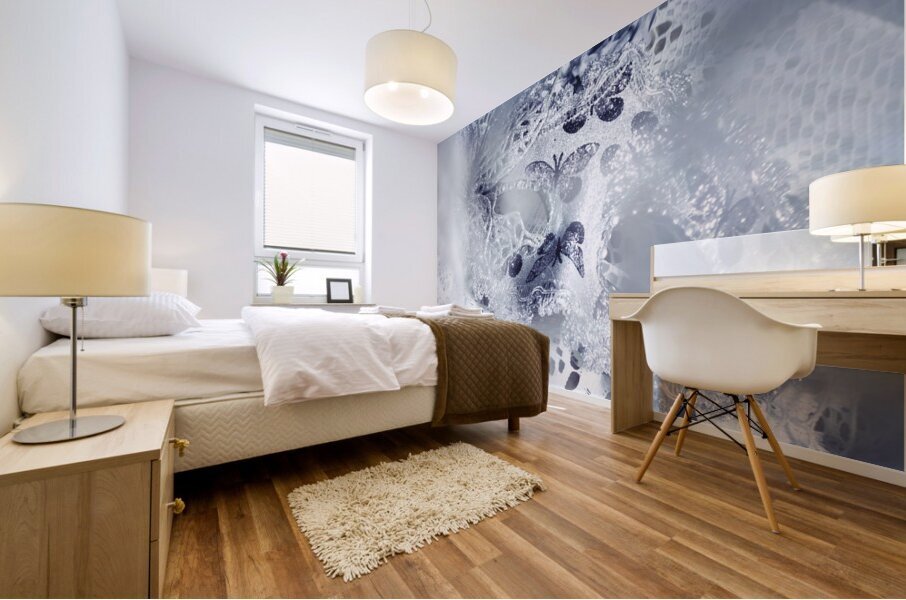 Mysterious carnival mask Mural print