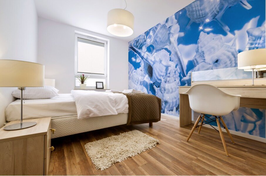 Deep blue Mural print