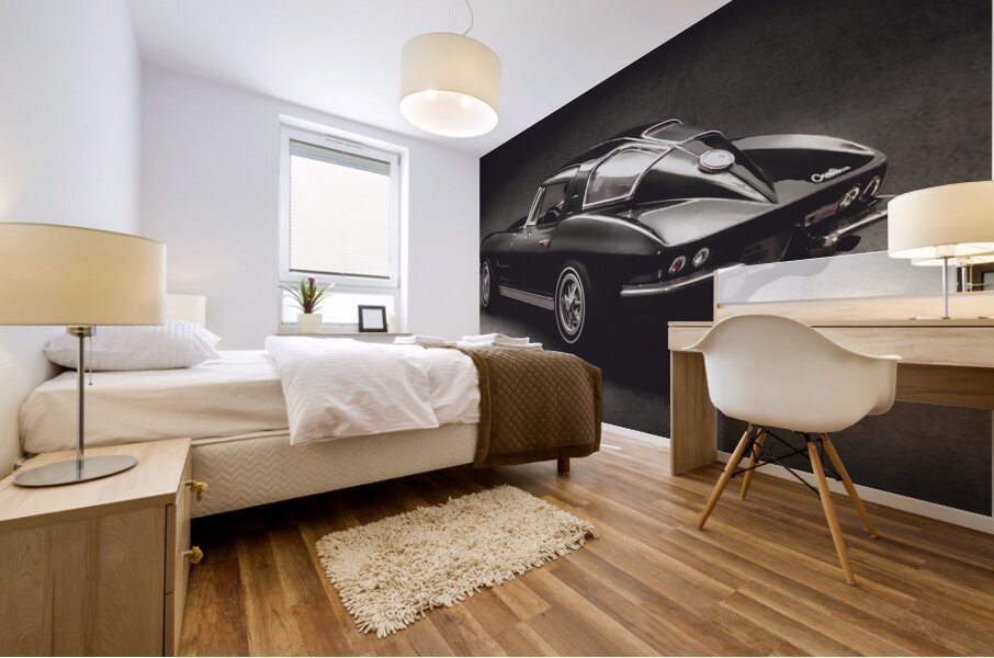 63 Chevrolet Corvette Stingray Mural print