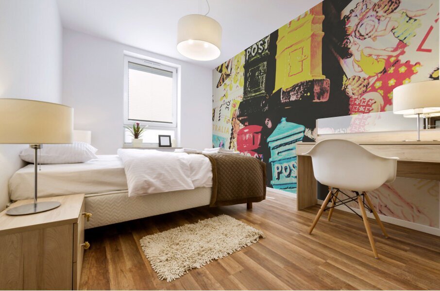 Pop art in post Mural print