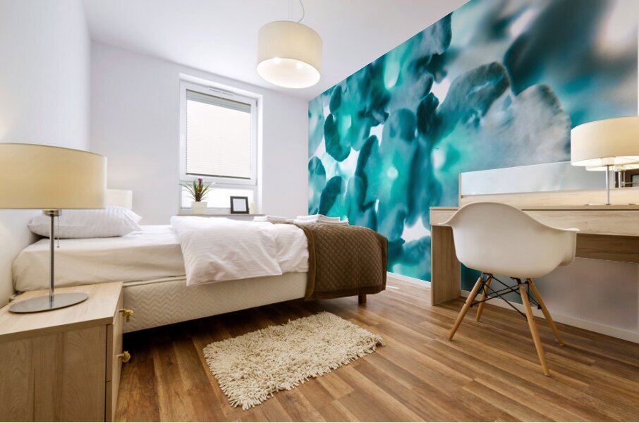 Lantana blue Mural print