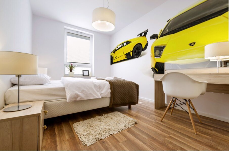 Long Lambo Lineup  Mural print