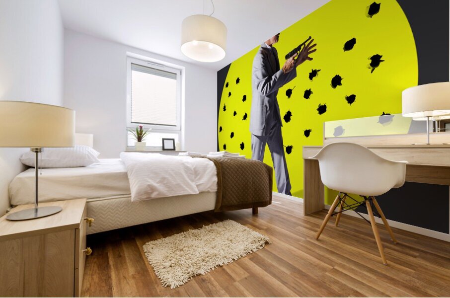 Plot holes and killer motives Mural print