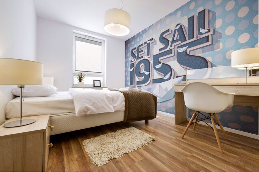 Set Sail 1955 Mural print