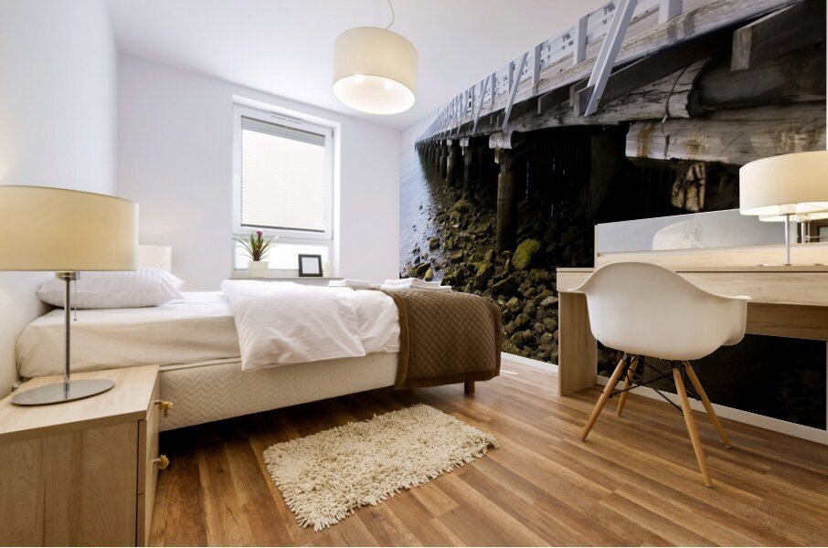 Beach Jetty Mural print