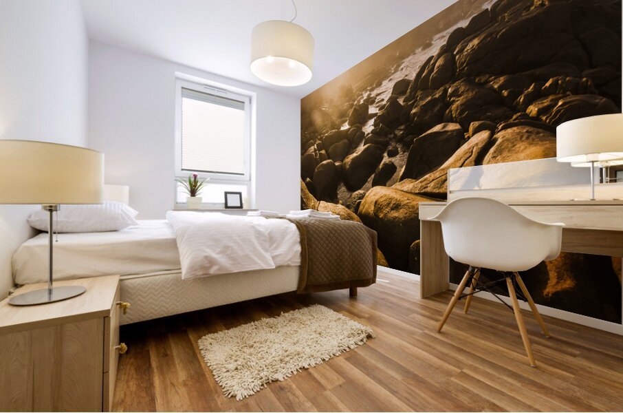 Sun bleached Australia beach Mural print