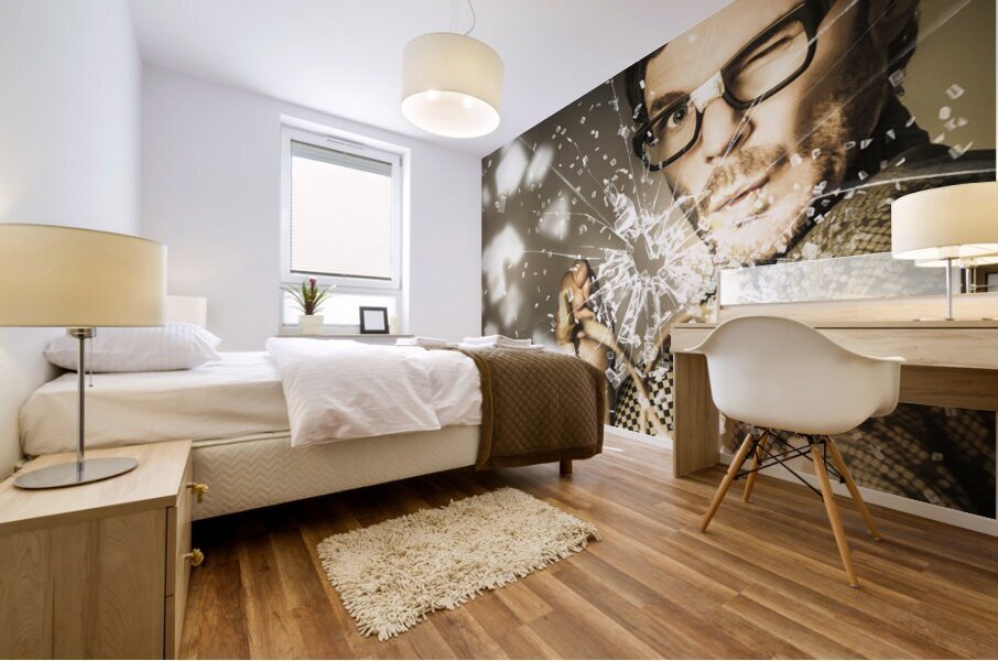 Target market nerd with best practice breakthrough Mural print