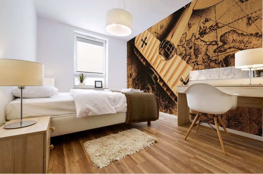 A pilots vintage adventure  Mural print