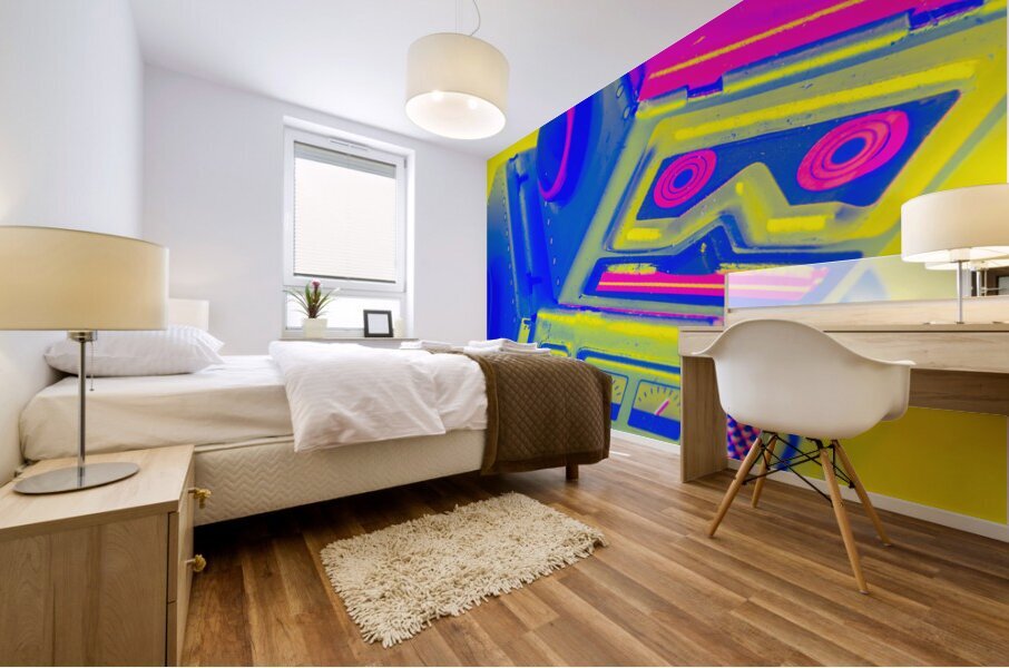 Turn-keyed and tilt-shifted Mural print