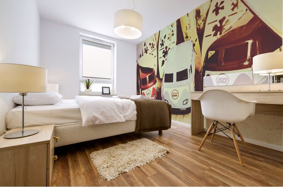 Sixties dreaming Mural print