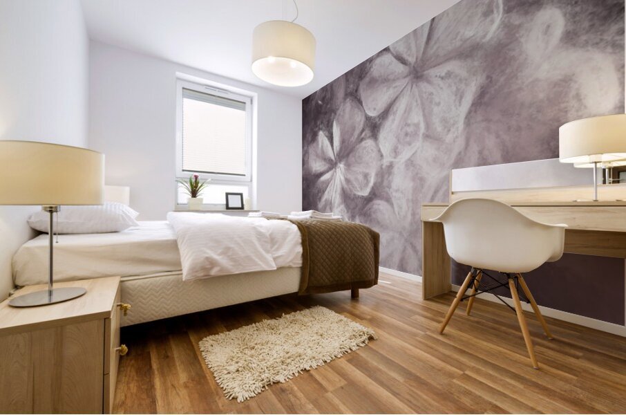 Fibonacci flowers in energy manipulation calculus Mural print