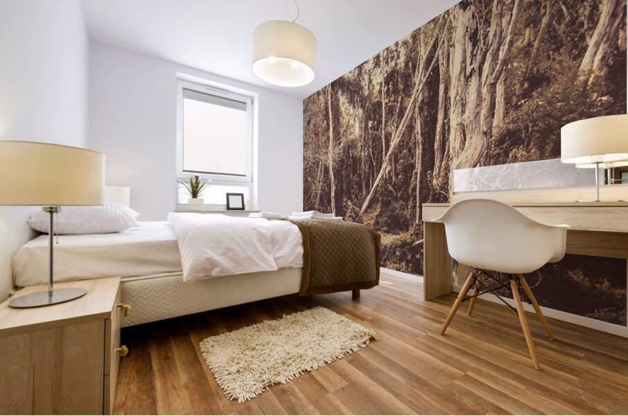 Old Woodery Mural print