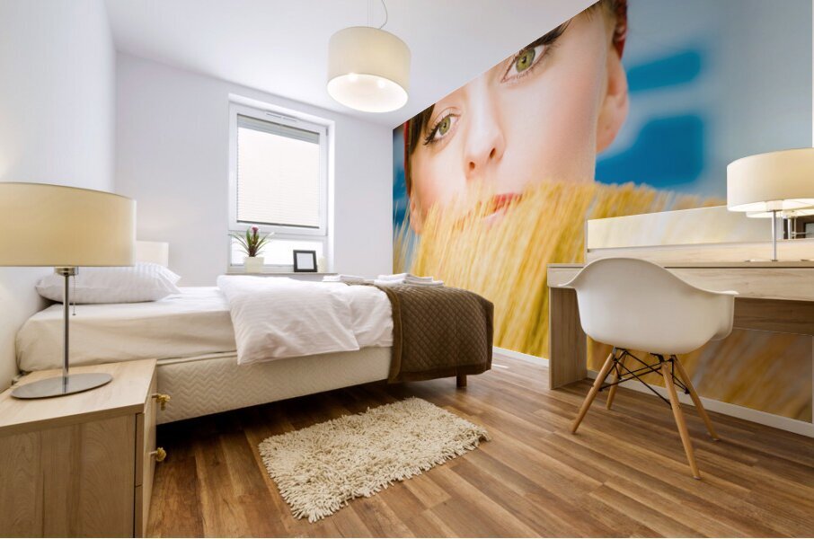 Cleaning Mural print