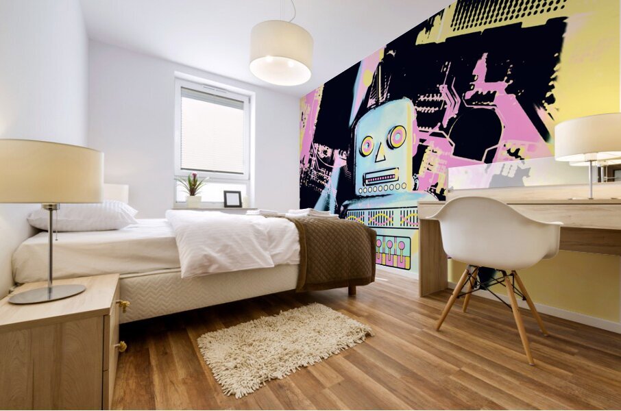 Pop bot Mural print