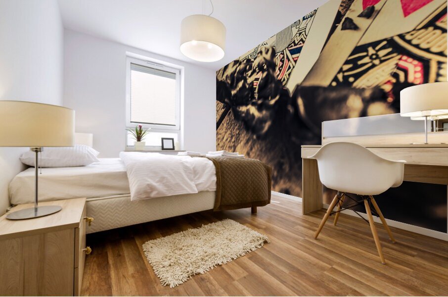 Royal flush Mural print