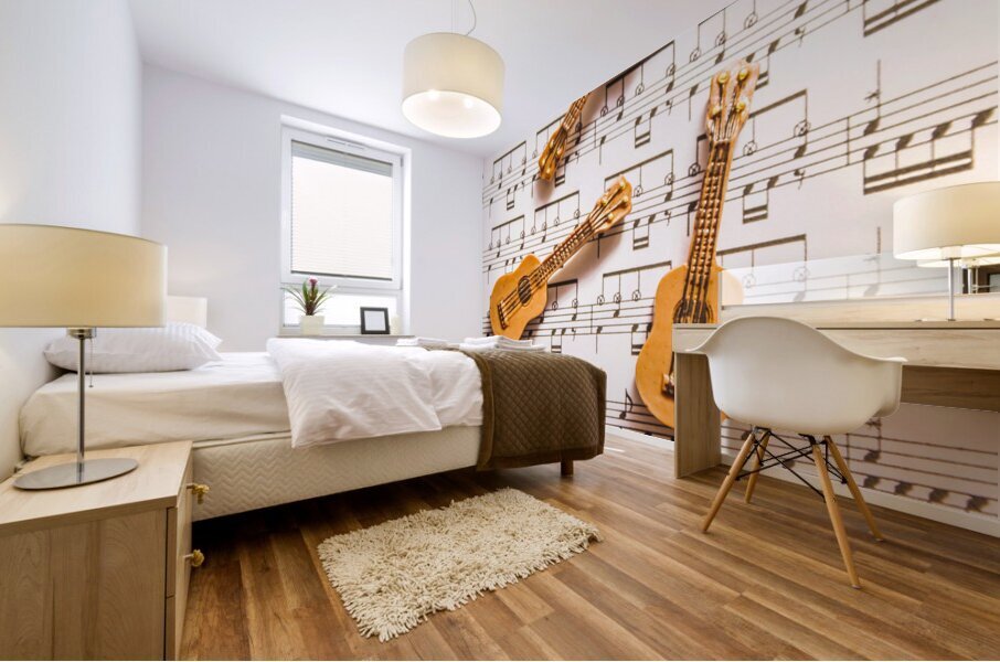 Acoustic quartet Mural print