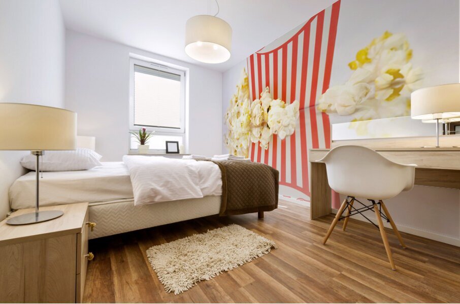 Iconic Striped Popcorn Carton Mural print