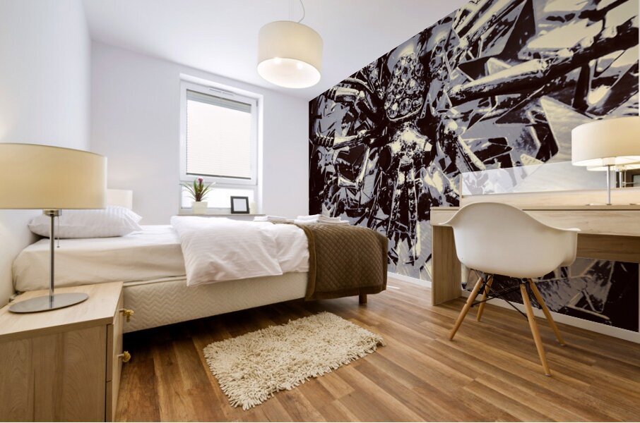 Star bee Mural print