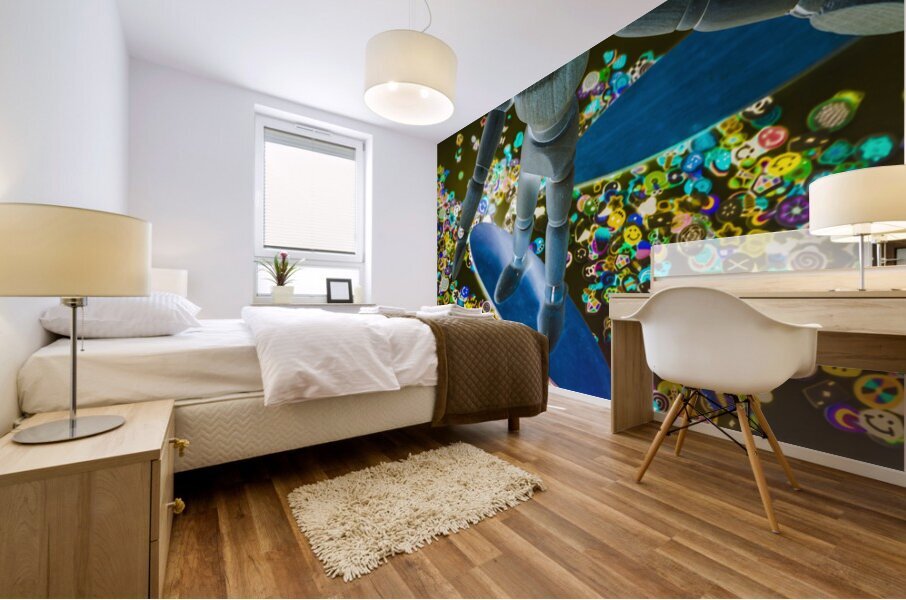 Bordering Mural print